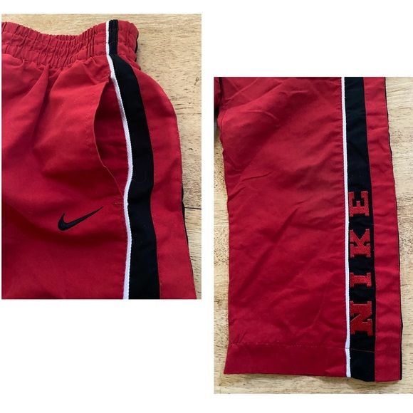 Vintage Nike Boys’ Sz 4 Red/Black Hooded Windbreaker Track Suit - Picture 14 of 17